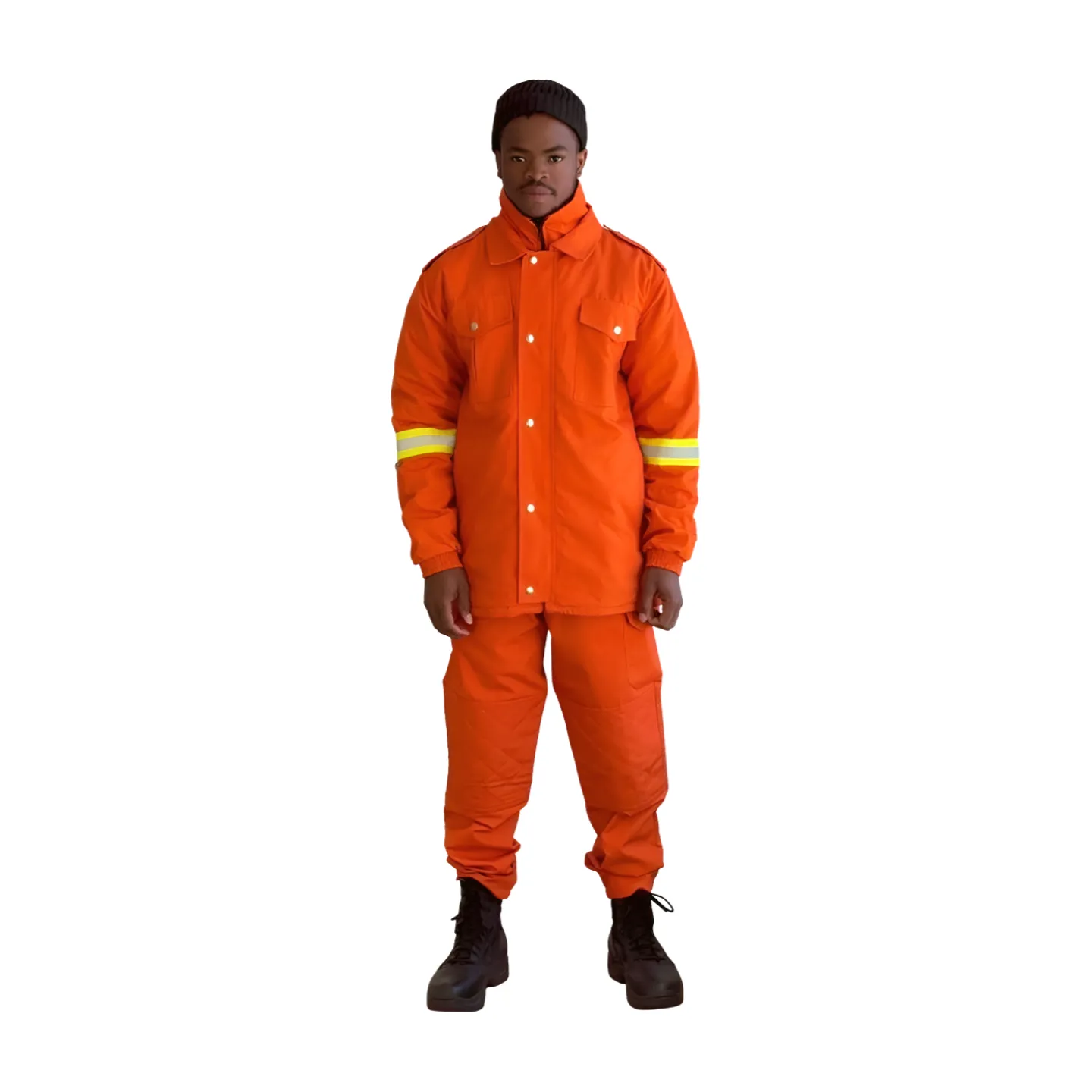 High-Visibility Reflective Workwear Suit – Orange