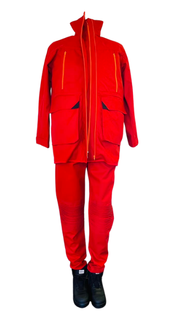 Inherent Flame-Retardant Suit with Self-Lined FR